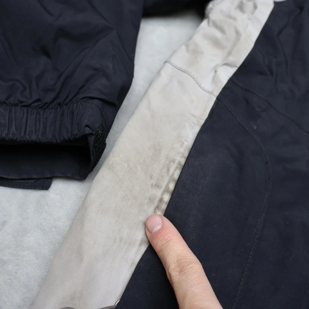 North Face Jacket Mens Small Grey‎ HyVent Weather Resistant Removable Liner 3in1